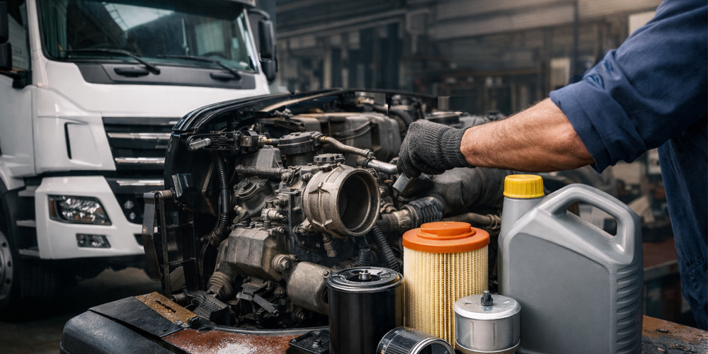 cuidados com motor de caminhão
